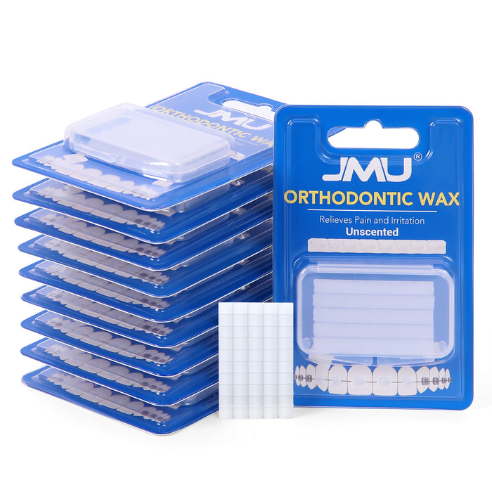 JMU Dental Orthodontic Wax Three Flavors Precut 500 Braces Wax Dots 10 Packs - JMU DENTAL INC