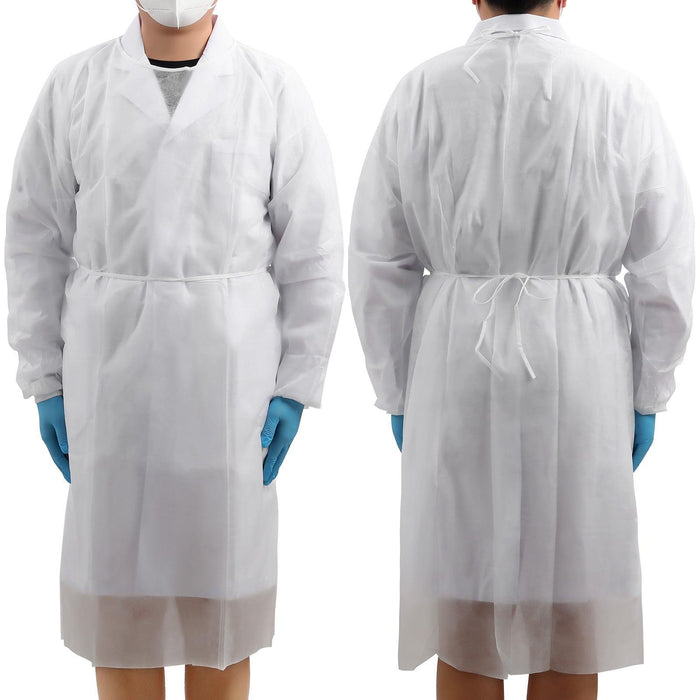 JMU Disposable Isolation Gowns PP Knitted Cuff 5 Colors 10pcs/bag - JMU DENTAL INC