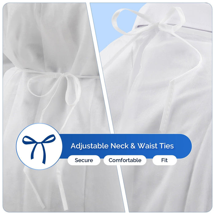 JMU Disposable Isolation Gowns PP Knitted Cuff 5 Colors 10pcs/bag - JMU DENTAL INC