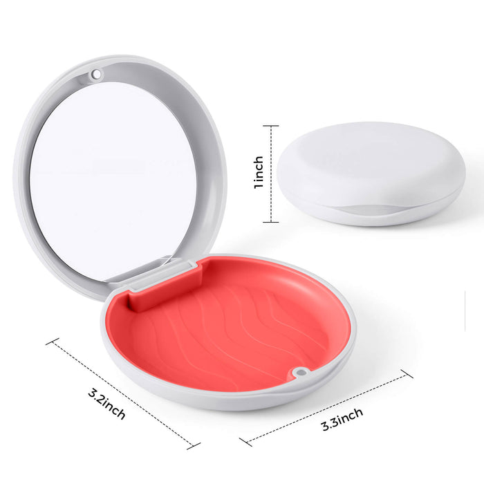 JMU Secure-Closure Retainer Case with Mirror 1 pc/box - JMU DENTAL INC