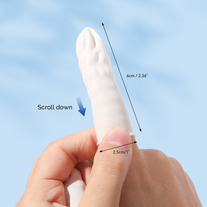 JMU Hygienic Finger Cots Latex Powder Free Medium White 200Pcs/Box - JMU DENTAL INC