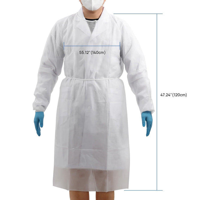 JMU Disposable Isolation Gowns PP Knitted Cuff 5 Colors 10pcs/bag - JMU DENTAL INC