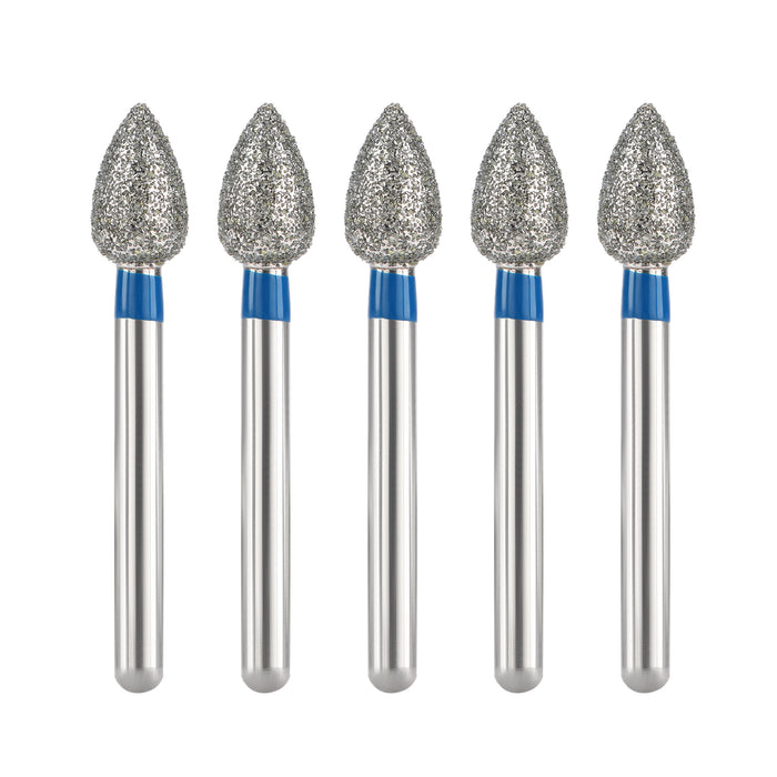 JMU Diamond Burs FG Medium Grit Football 5/Pk - JMU DENTAL INC