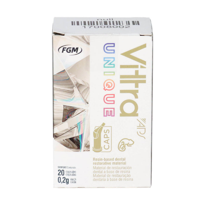 FGM Vittra APS Unique Caps Universal Shade Light Cured 20 x 0.2g - JMU DENTAL INC