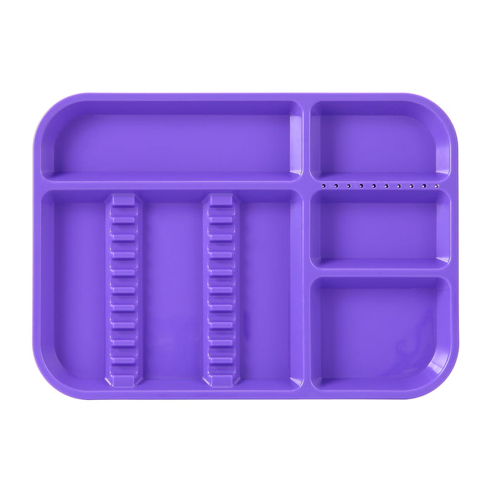 JMU Dental Instrument Tray Autoclavable Plastic Divided Trays Size B - JMU DENTAL INC