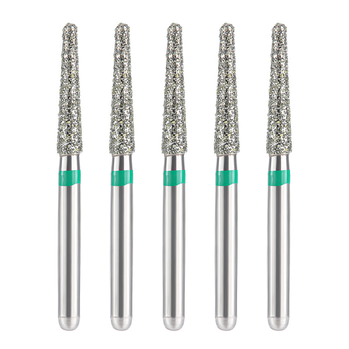 JMU Diamond Burs FG Coarse Grit Round End Taper 5/Pk - JMU DENTAL INC