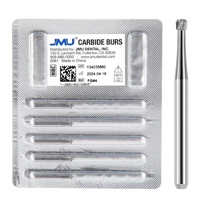JMU Carbide Burs FG Round 5/Pk