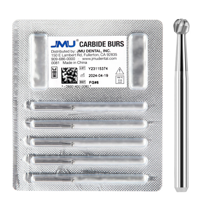 JMU Carbide Burs FG Round 5/Pk