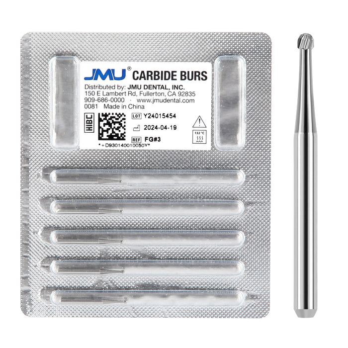 JMU Carbide Burs FG Round 5/Pk