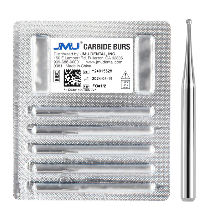 JMU Carbide Burs FG Round 5/Pk