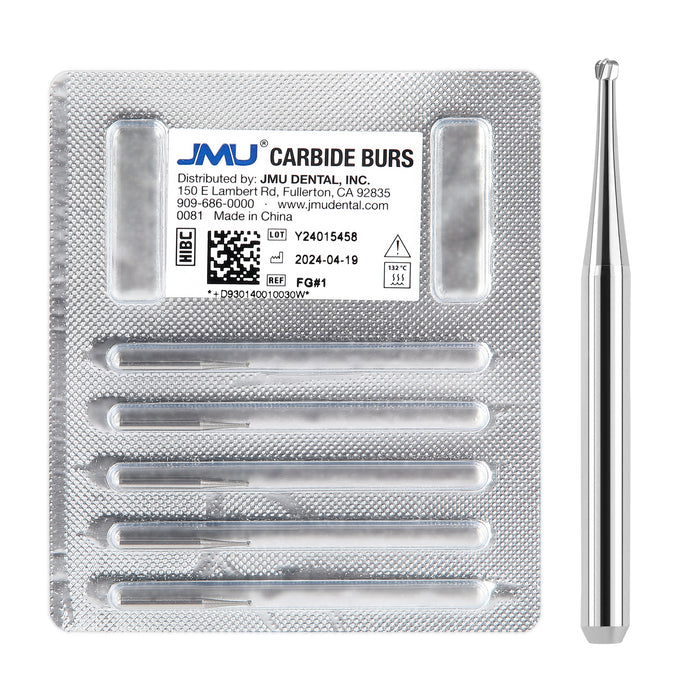 JMU Carbide Burs FG Round 5/Pk