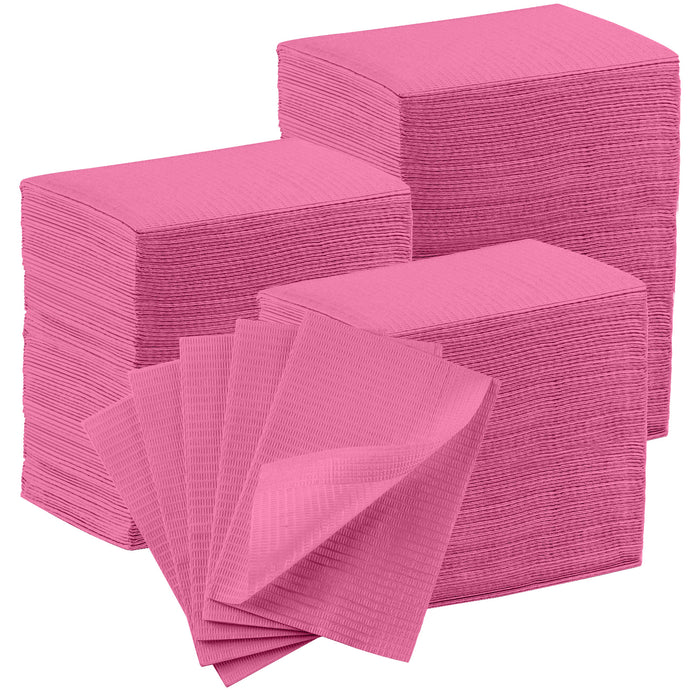 JMU Disposable Dental Paper Bibs 3-Ply 13"x18" 500/Case - JMU DENTAL INC