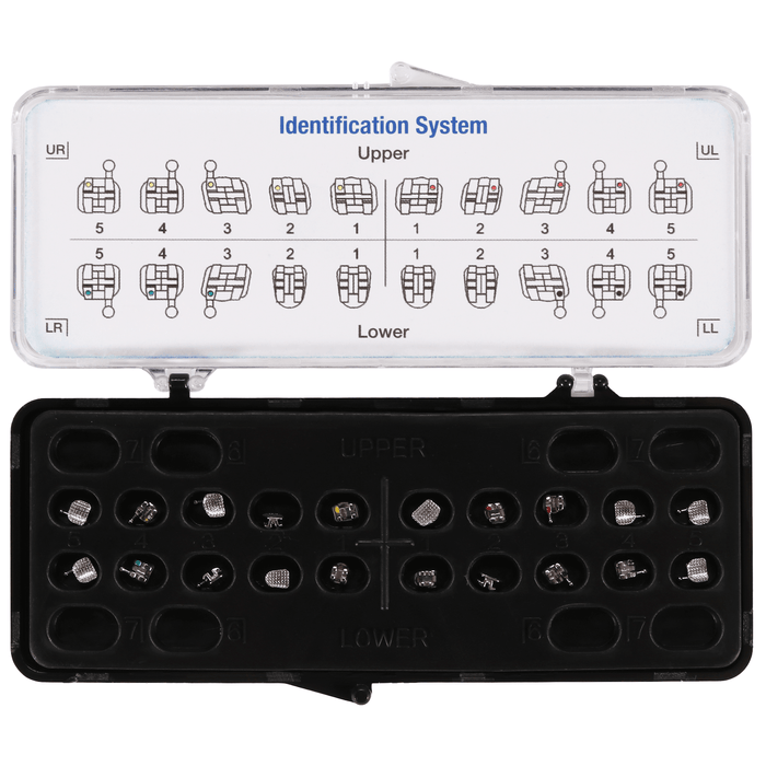 JMU Standard Roth Brackets, Hook on 3,4,5 - S Series (MIM), 20pcs/set - JMU Dental