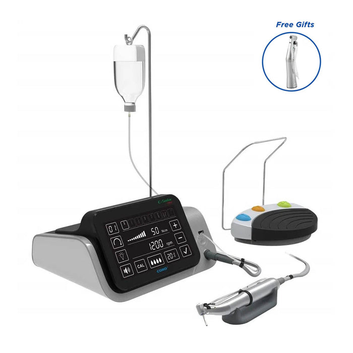 COXO Dental Implant Motor with 2 Free 20:1 Fiber Optic Handpieces