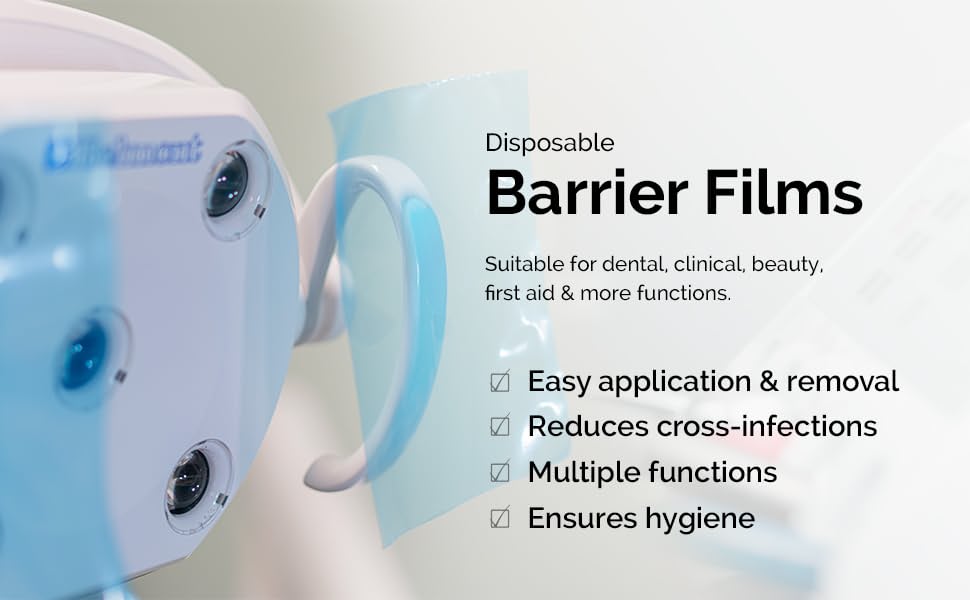 JMU Dental Barrier Film 1200 Perforted Sheets 4"x6"