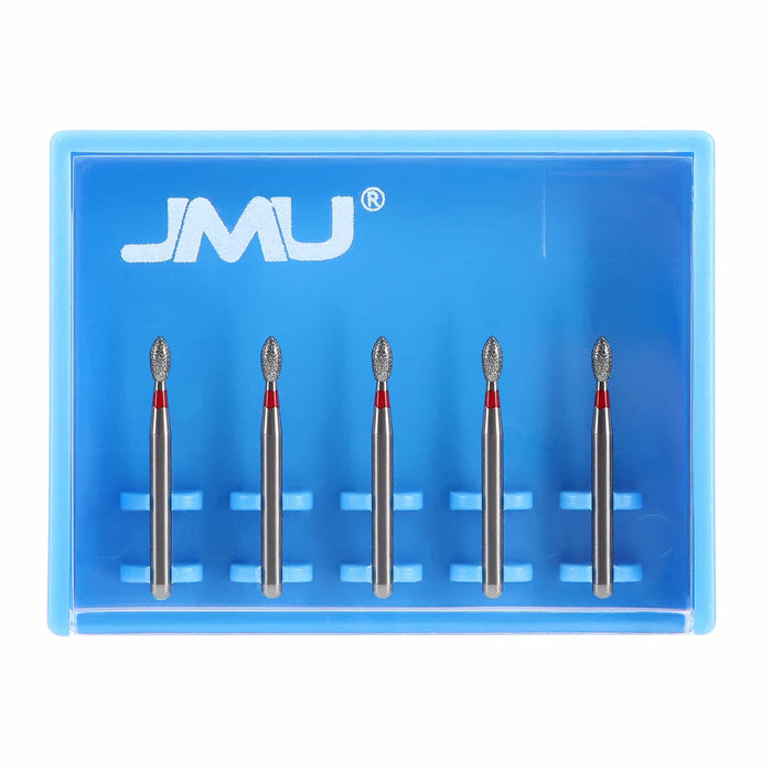 JMU Dental Diamond Burs FG Fine Grit Football 5/Pk - JMU DENTAL INC