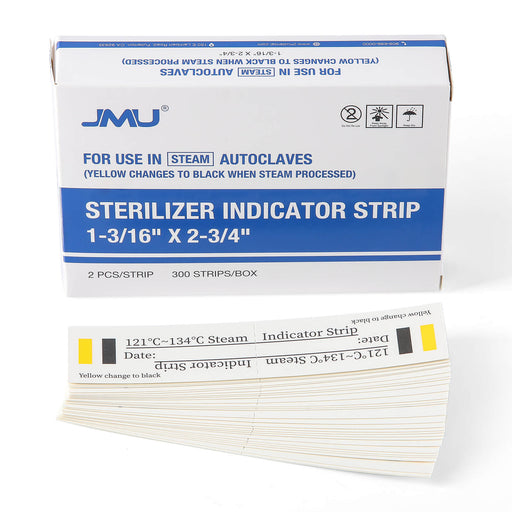 JMU Sterilizer Indicator Strips 600/Box - JMU DENTAL INC