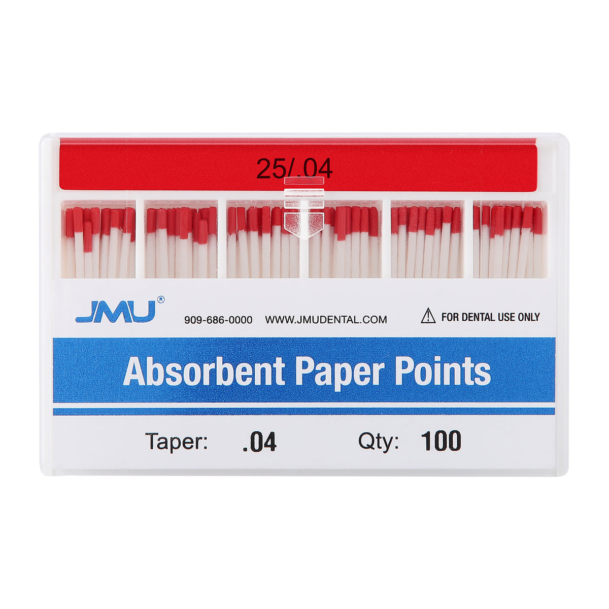 JMU Dental Absorbent Paper Points Taper Size 0.04 #30 #25 #20 #15-40 A