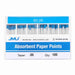 JMU Dental Absorbent Paper Points Taper Size 0.06 #30 #25 #15-40 Assorted Color-coded 100pcs/Pack - JMU DENTAL INC