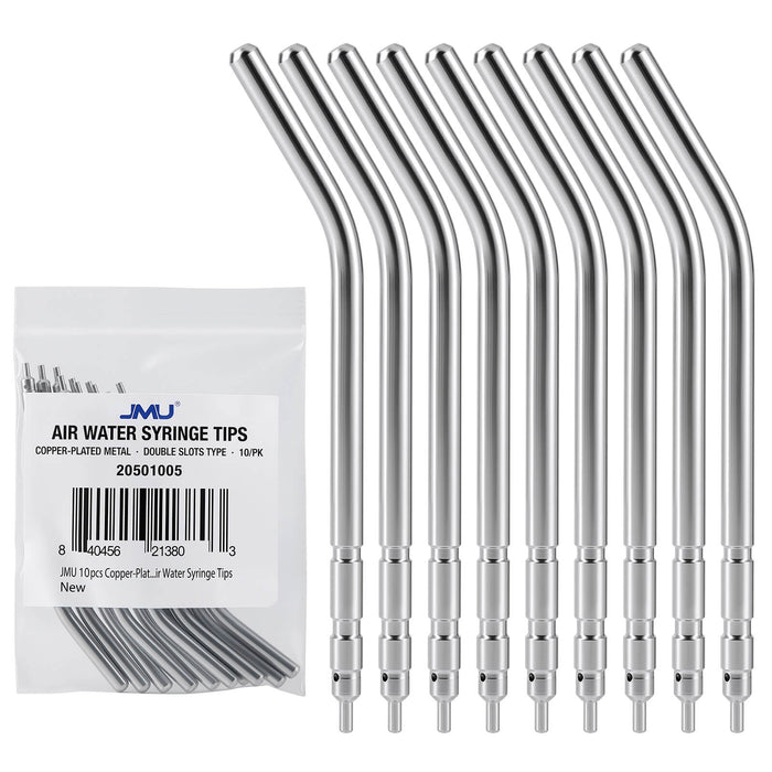 JMU Copper Plated Metal Air Water Syringe Tips 10pcs/bag - JMU DENTAL INC