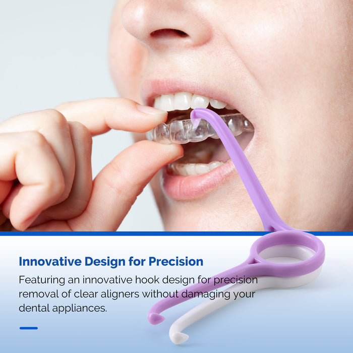 JMU Orthodontic Aligner Remove Tool Purple and White - JMU DENTAL INC