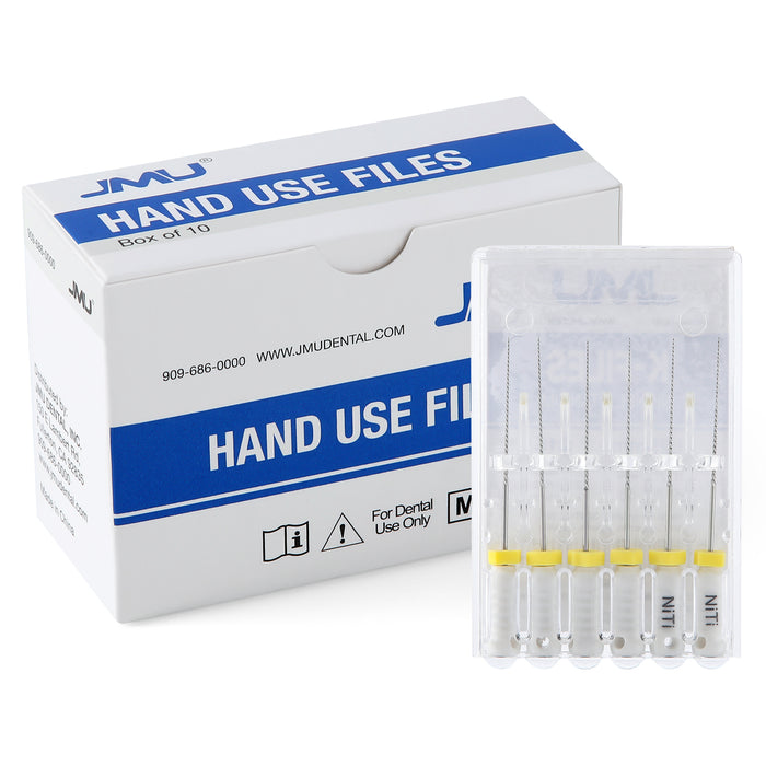 JMU HAND USE FILES K-FILES Nickel Titanium 31mm 6Pcs/Pk