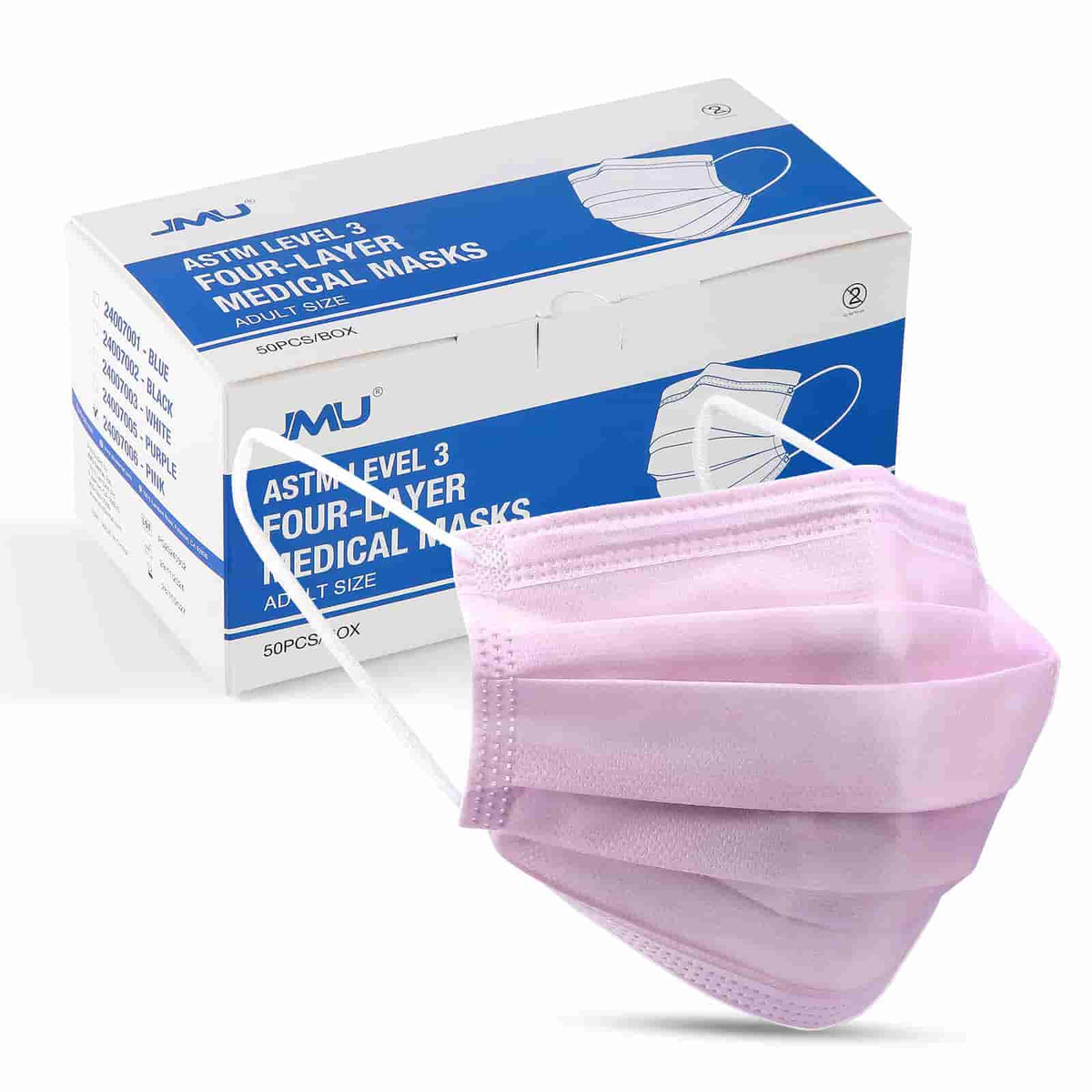 Medical Face Masks 4 Ply ASTM Level 3 Comfortable & Breathable 50
