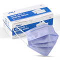 JMU Disposable Medical Face Masks 3-Ply ASTM Level 2 Adult Size Purple 50Pcs/Box