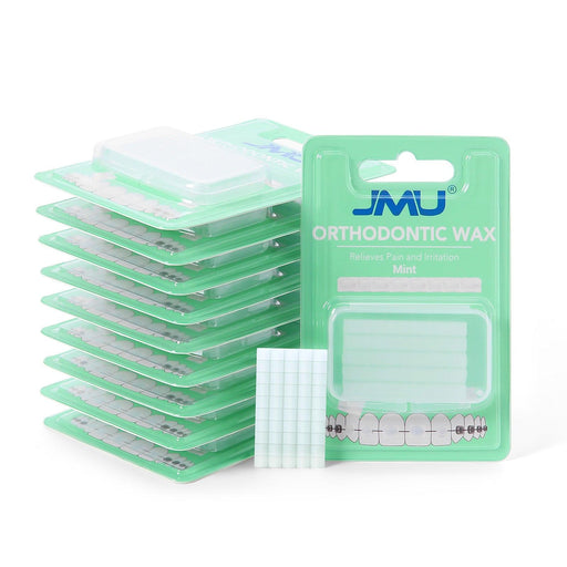 JMU Dental Orthodontic Wax Three Flavors Precut 500 Braces Wax Dots 10 Packs - JMU DENTAL INC