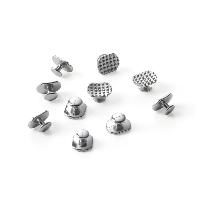 JMU Lingual Buttons Mesh Base Bondable Rectangular 10pcs/pk - JMU DENTAL INC