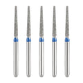 JMU Diamond Burs FG Medium Grit Flat End Taper 5/Pk - JMU DENTAL INC