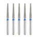 JMU Diamond Burs FG Medium Grit Flat End Taper 5/Pk - JMU DENTAL INC