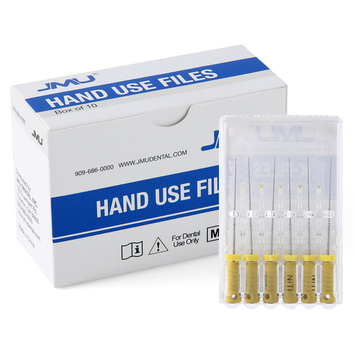 JMU HAND USE FILES K-FILES Nickel Titanium 31mm 6Pcs/Pk