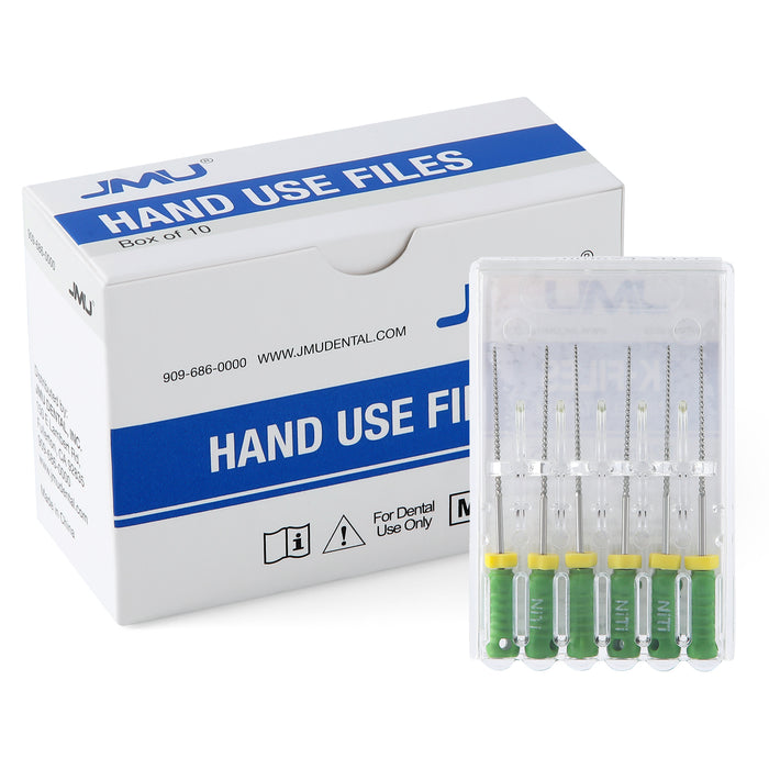 JMU HAND USE FILES K-FILES Nickel Titanium 31mm 6Pcs/Pk