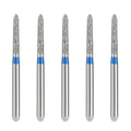 JMU Diamond Burs FG Medium Grit Beveled Cylinder 5/Pk - JMU DENTAL INC
