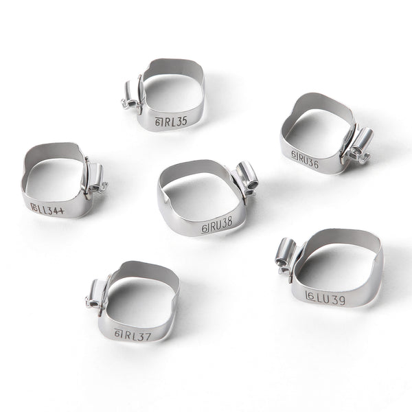 JMU 1st Molar Bands Pre-welded with Tubes Roth/MBT 0.022 Set of 4 20 Sets/Box - JMU DENTAL INC