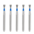 JMU Diamond Burs FG Medium Grit Inverted Cone 5/Pk - JMU DENTAL INC