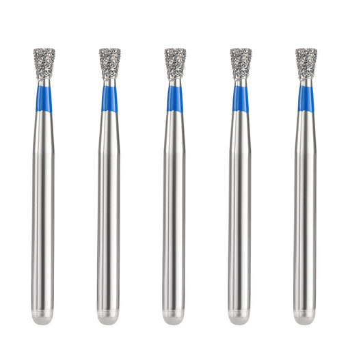 JMU Diamond Burs FG Medium Grit Inverted Cone 5/Pk - JMU DENTAL INC