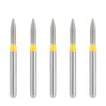 JMU Diamond Burs FG Extra Fine Flame 5/Pk - JMU DENTAL INC
