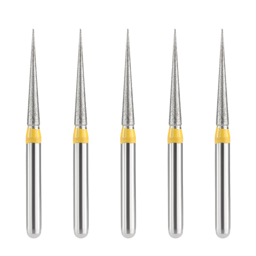 JMU Diamond Burs FG Extra Fine Needle 5/Pk - JMU DENTAL INC