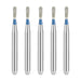 JMU Diamond Burs FG Medium Grit Pear FG #830-010M 5/Pk - JMU DENTAL INC