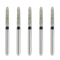 JMU Diamond Burs FG Super Coarse Pointed Taper 5/Pk - JMU DENTAL INC