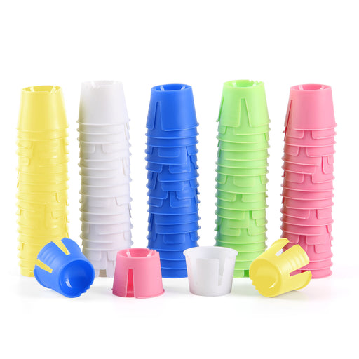 JMU Plastic Dappen Dish Assorted Colors 100Pcs/Box - JMU DENTAL INC