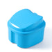 JMU Denture Bath Case Retainer Box with Strainer Apple Shaped - JMU DENTAL INC