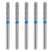 JMU Diamond Burs FG Medium Grit Round End Cylinder 5/Pk - JMU DENTAL INC
