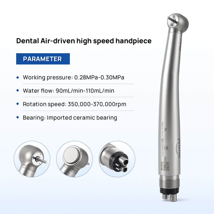 Jinme TU High Speed Air Turbine Handpiece 4 Hole - JMU DENTAL INC