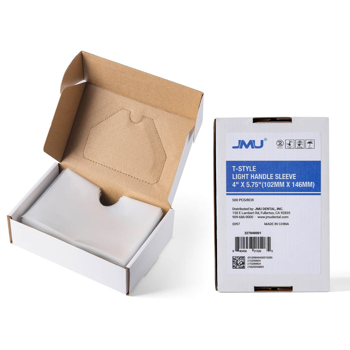 JMU T-style Light Handle Sleeves 500/Box - JMU DENTAL INC