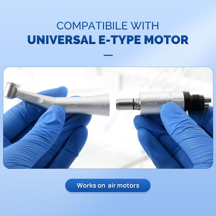 COXO CX235C1 Low-speed Handpiece, 1:1 External, Contra Angle, Max.40,000rpm, Push Button, for CA burs ¯2.35mm. #C1-1 - JMU Dental