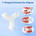 JMU Orthodontics Aligner Chewies Y-Shaped Individual Packaging 2Pcs/Bag - JMU DENTAL INC