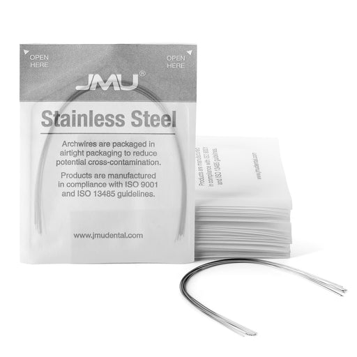 JMU Stainless Steel Archwire Expanded Round 10/Pk - JMU DENTAL INC